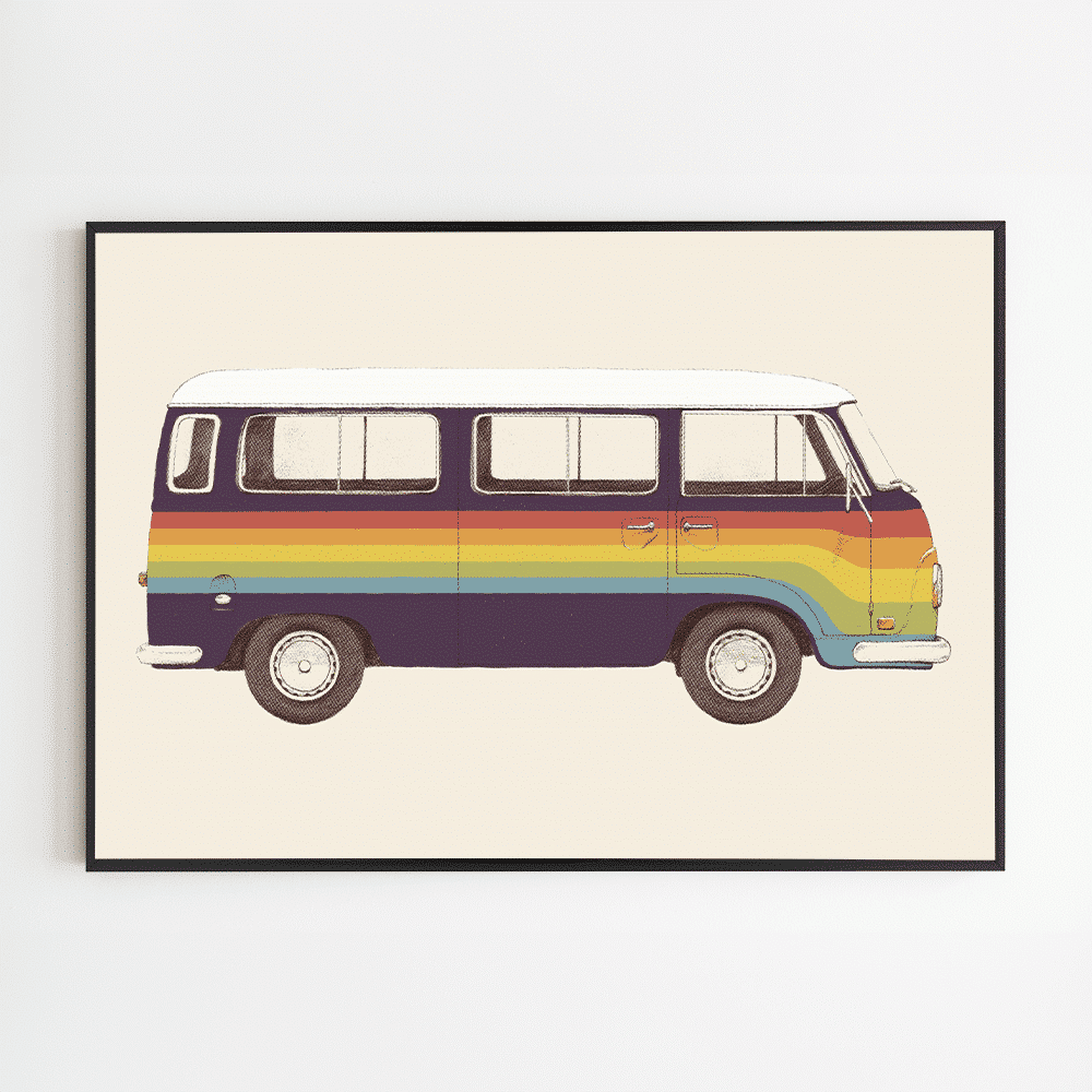 Affiche - Van Rainbow