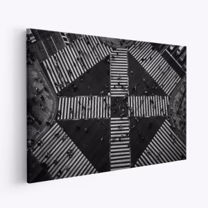 Toile - People crossing