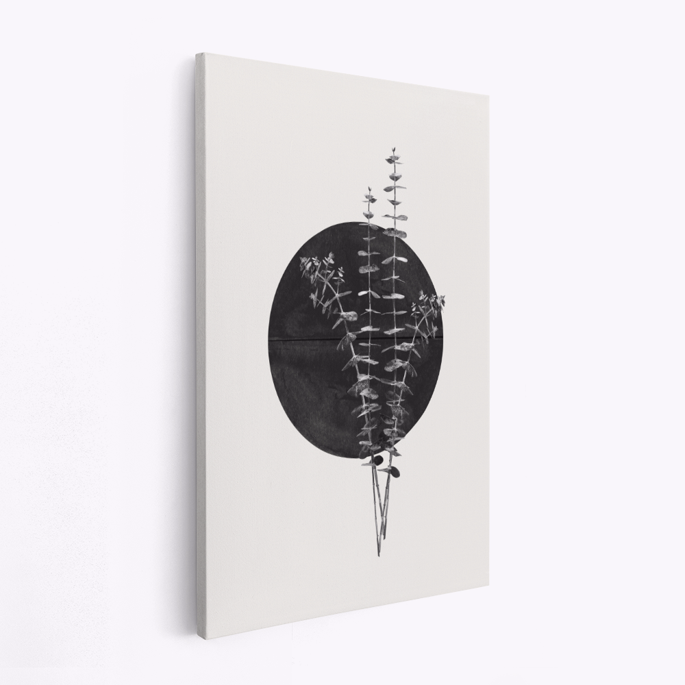 Toile - Plant and Black Sun