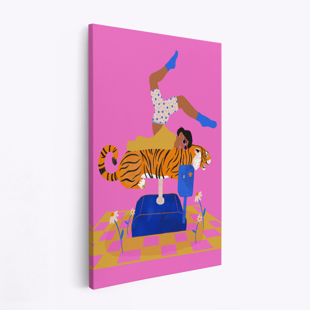 Toile - Put a tiger in your heart