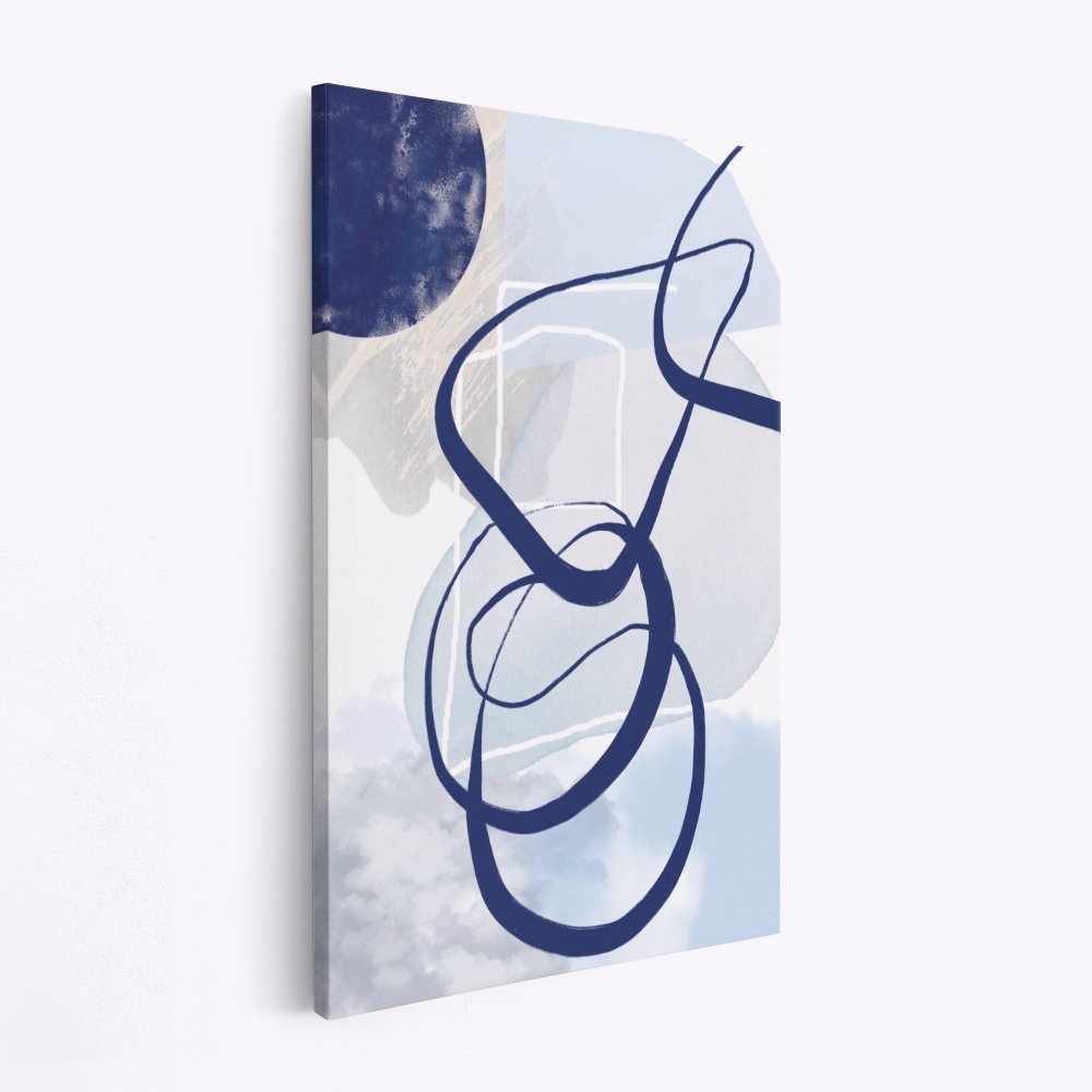 Toile - Lines of Blue-2