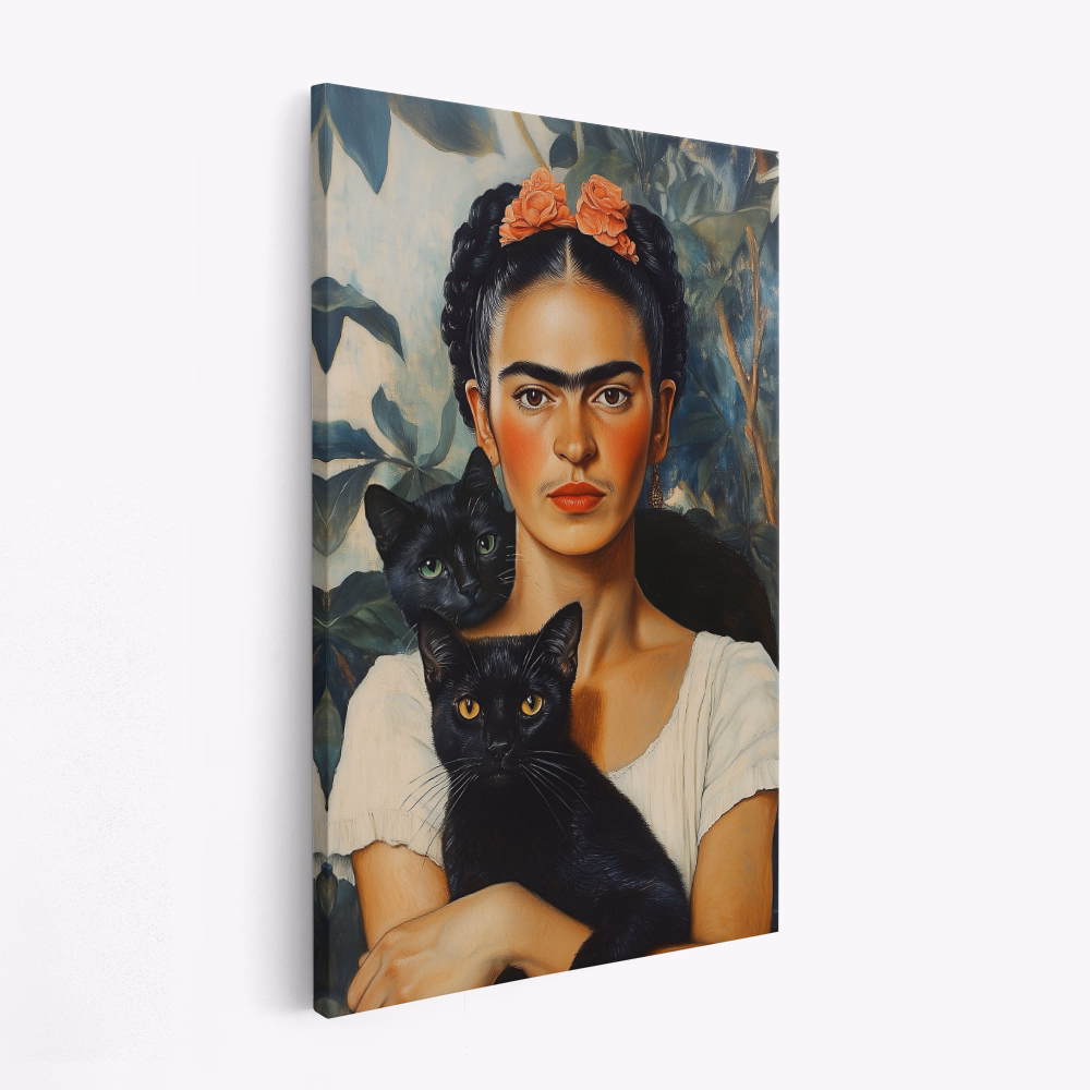 Toile - Frida and cats