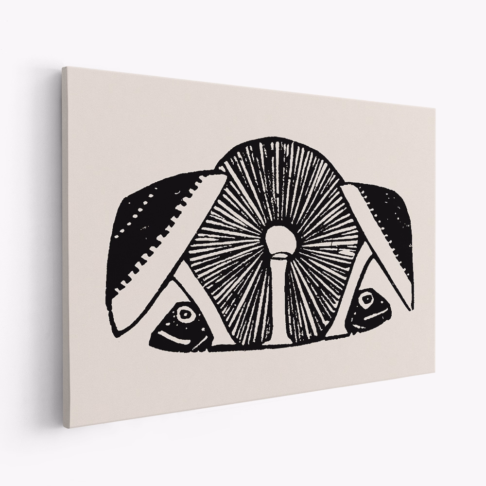 Toile - Three Mushrooms 1892 Beige